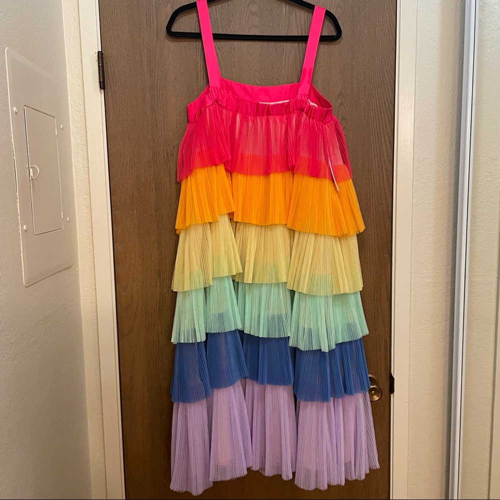 Anthropologie Hutch Rainbow Tiered Tulle Dress - Picture 7 of 7
